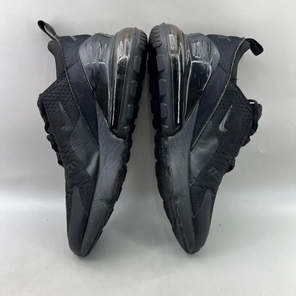 Nike Air Max 270 Running Shoes Women Size 8 Black Mesh Comfort Low Top Sneakers